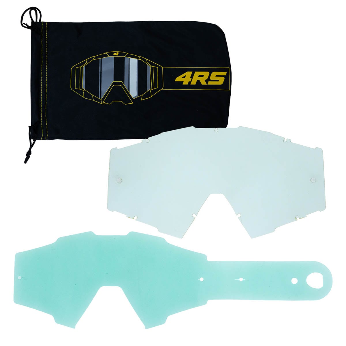 Antiparras para moto 4rs evo negro rojo motocross enduro mtb4