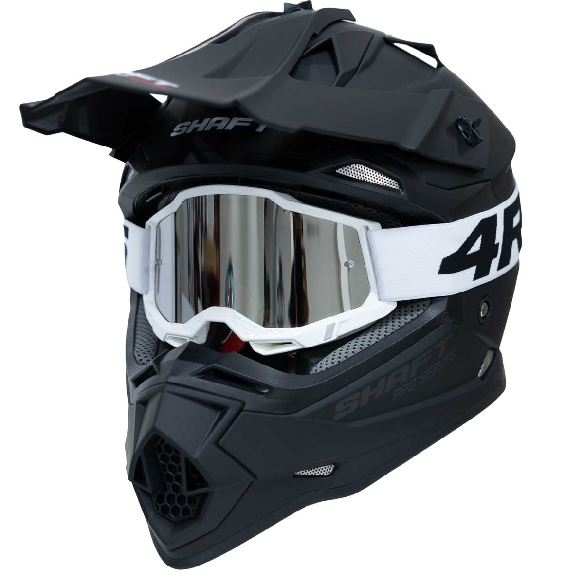 Antiparras para moto 4rs lite blanca motocross enduro mtb3