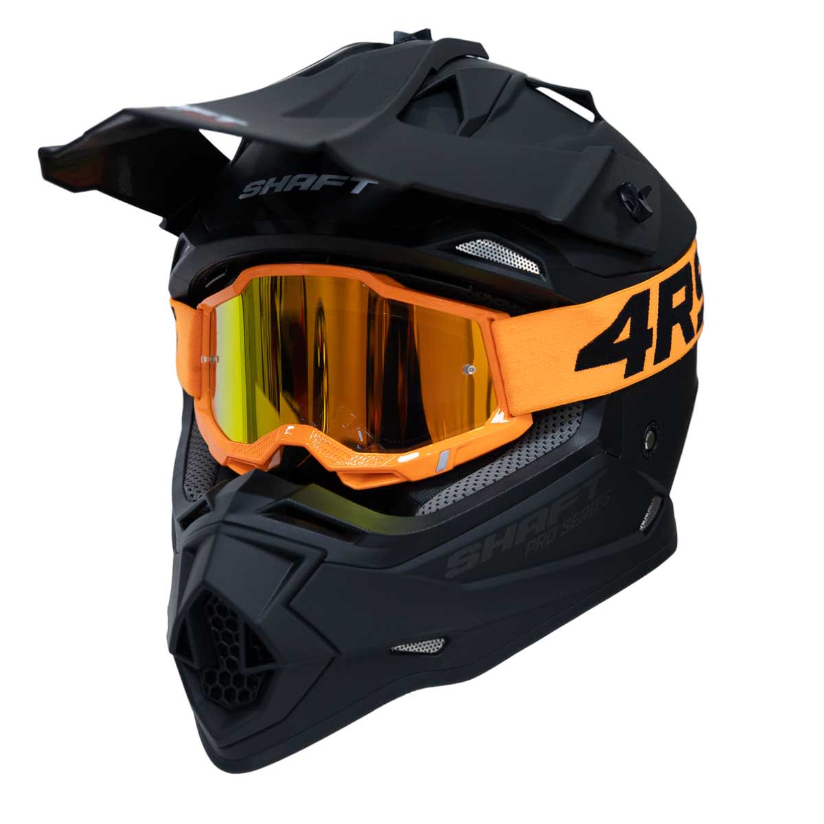 Antiparras para moto 4rs lite naranja motocross enduro mtb3