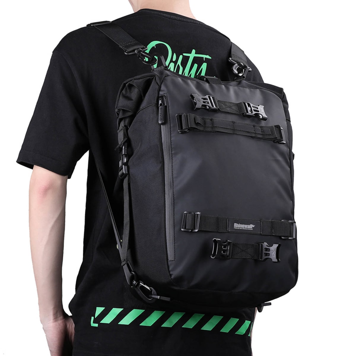 Bolso impermeable para moto rhinowalk mt21620 20 litros multi uso6