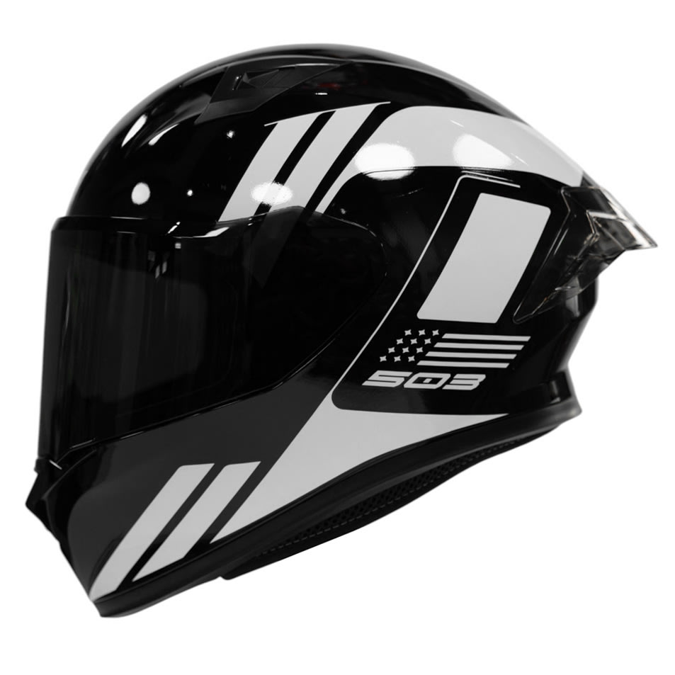Casco moto ich 503 neza bl sm integral certificación dot qr1