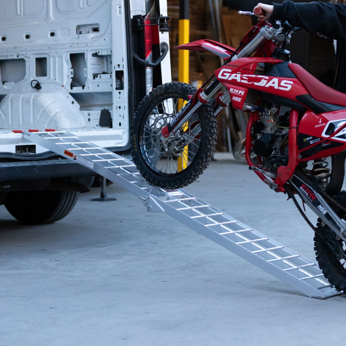 Rampa para moto y atv aluminio 4rs atv-002 plegable en 2 226x30 340kg extra ancha2