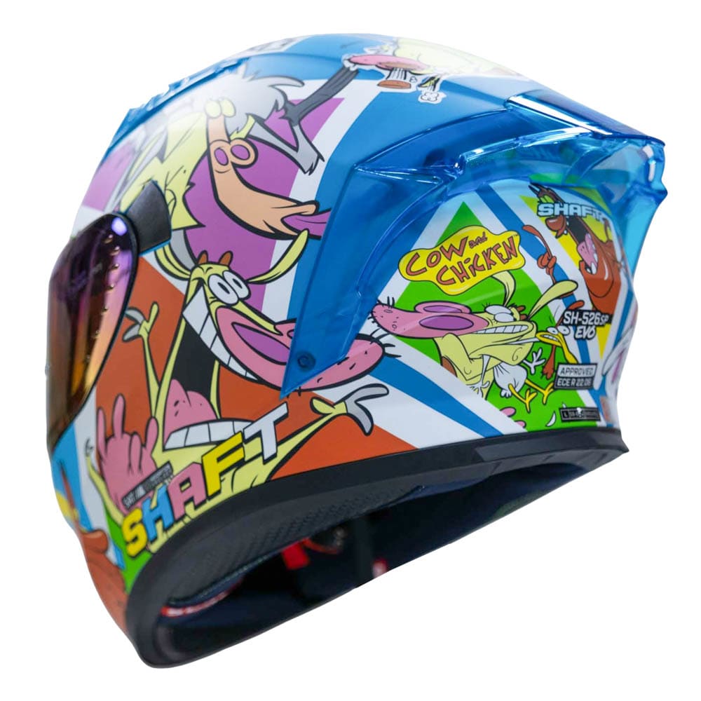 CASCO MOTO SHAFT 526SP EVO COW AND CHICKEN INTEGRAL CARTOON NETWORK4