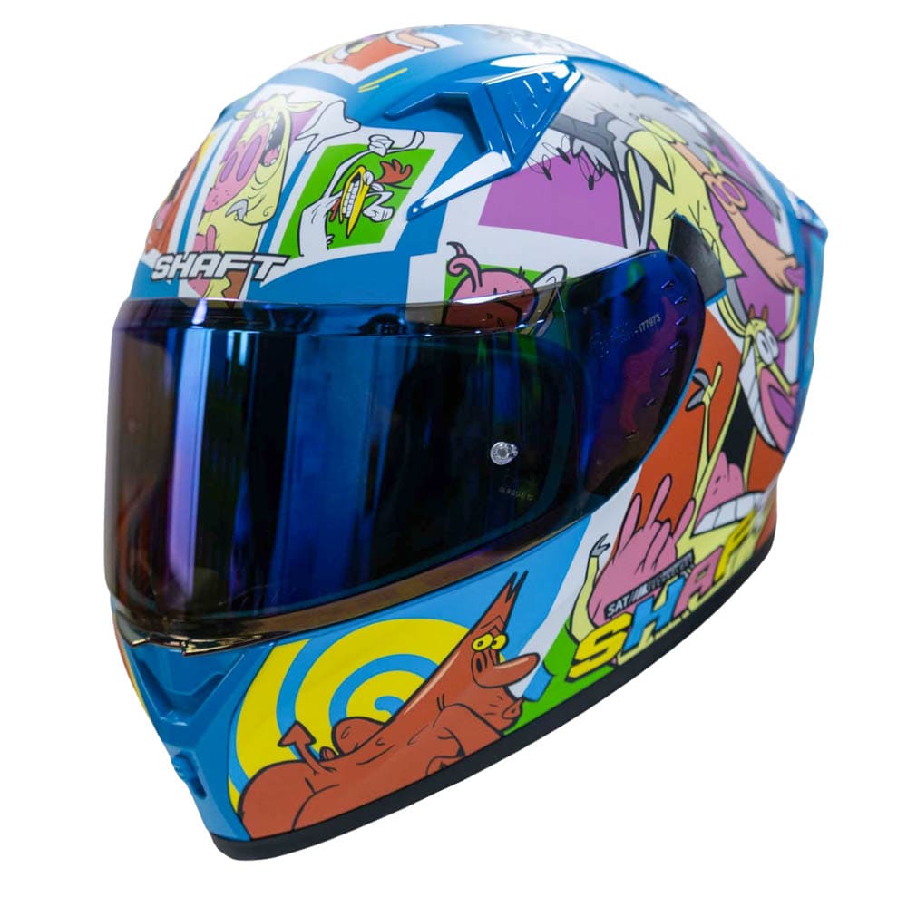 CASCO MOTO SHAFT 526SP EVO COW AND CHICKEN INTEGRAL CARTOON NETWORK3