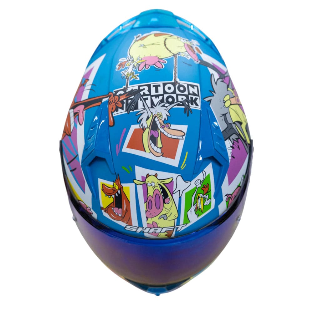 CASCO MOTO SHAFT 526SP EVO COW AND CHICKEN INTEGRAL CARTOON NETWORK2