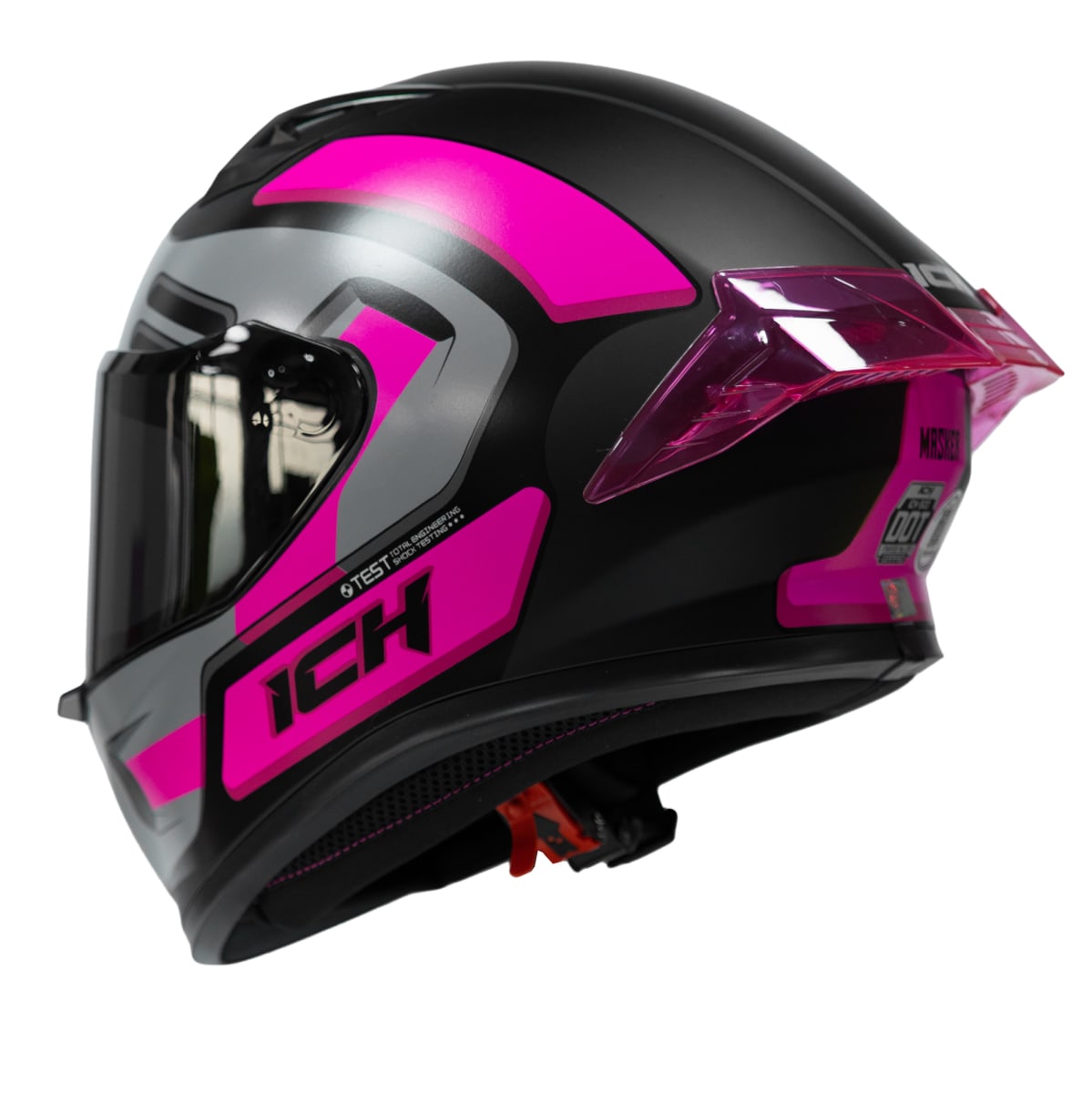 Casco moto ich 503 masker fc sm integral certificación dot qr3