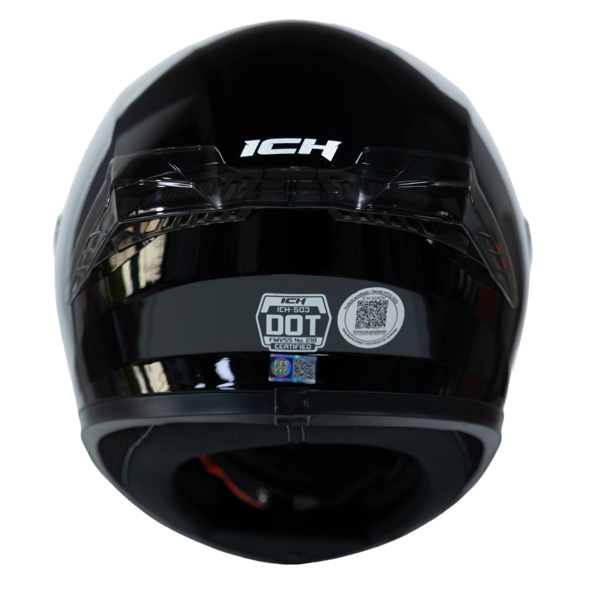 Casco moto ich 503 solid ng brillo sm integral certificación dot qr5