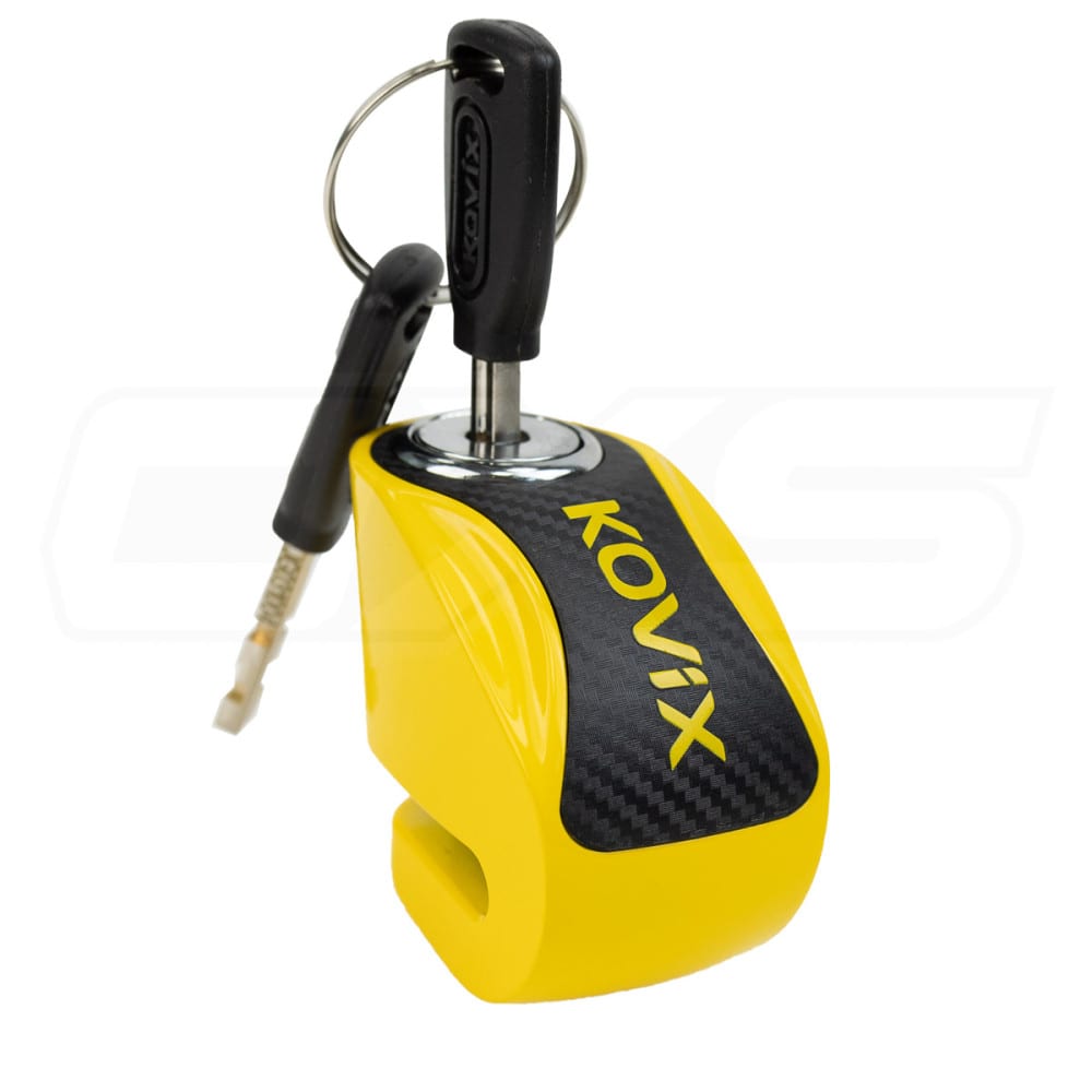 Candado Disco Moto Kovix Knn1 amarillo Pin 6mm Aleacion Acero1