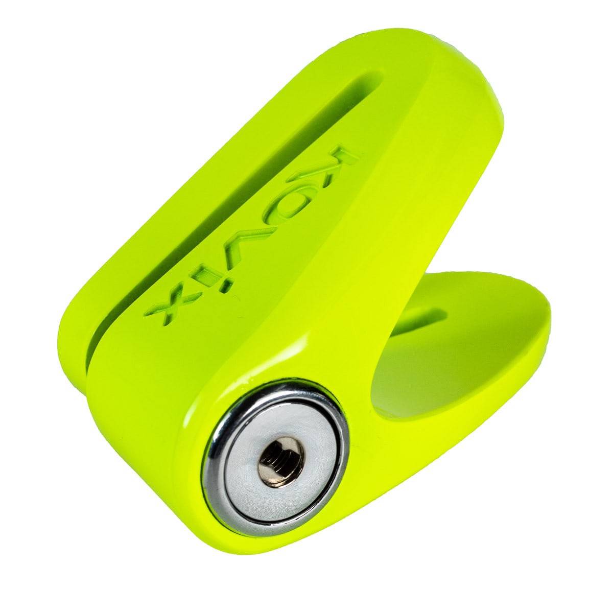 Candado Disco Moto Kovix Kvz1 Verde Fluor Pasador De 6mm3