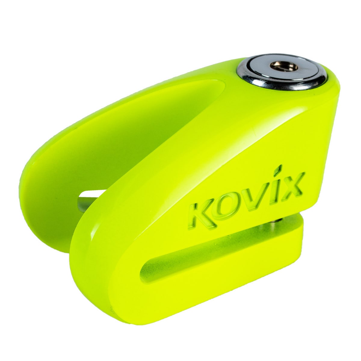Candado Disco Moto Kovix Kvz1 Verde Fluor Pasador De 6mm2