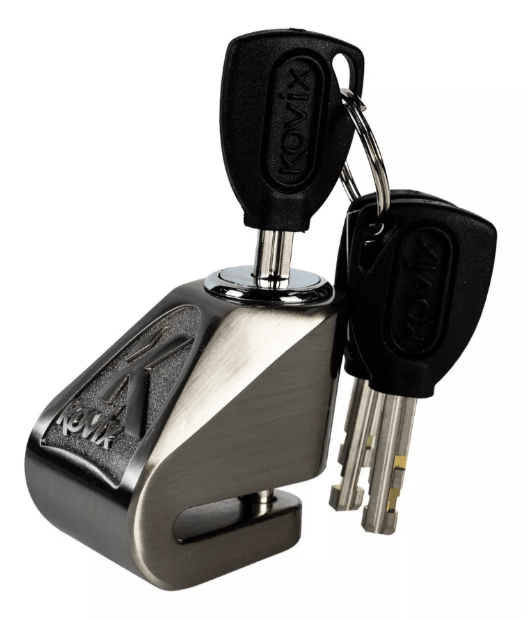 CANDADO DISCO MOTO KOVIX KN1 METAL PULIDO PASADOR 6MM1