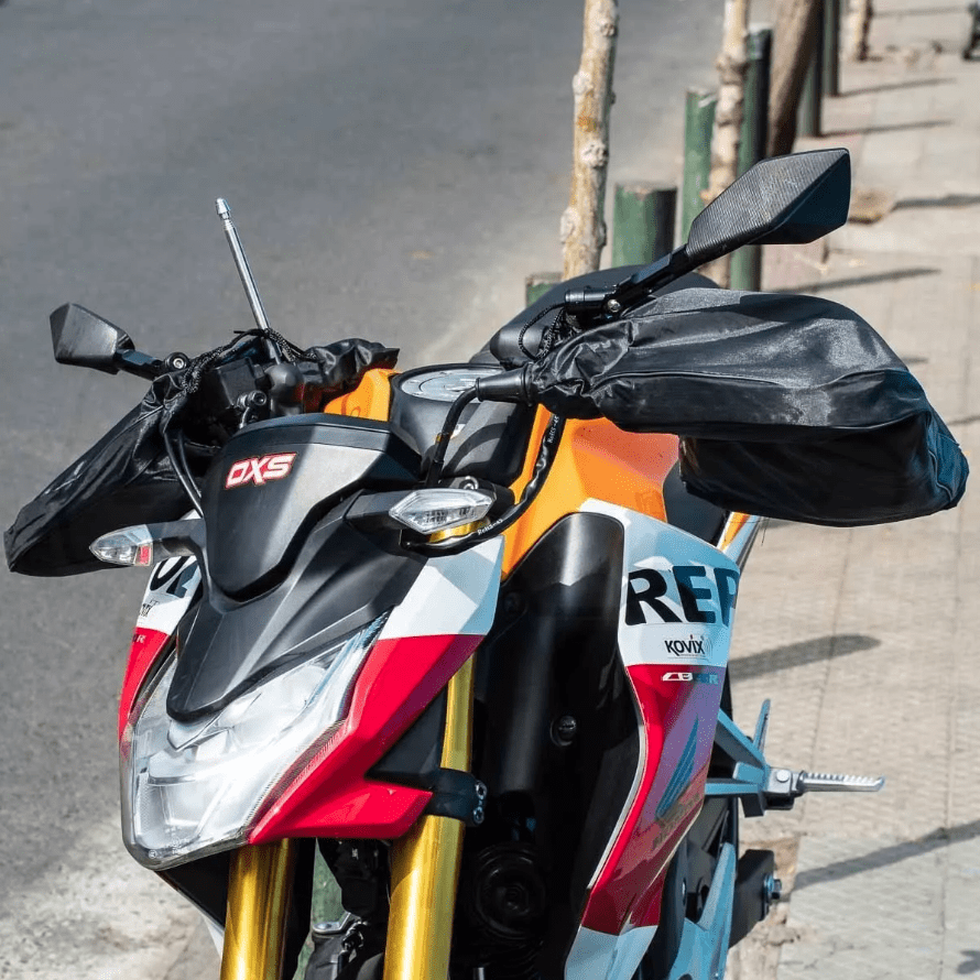 Cubre Manos Para Moto Forrados Con Polar Anti Frio Viento invierno5