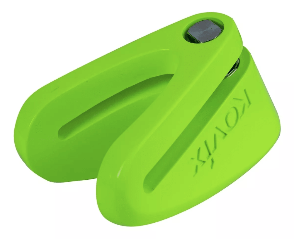 Candado De Disco Para Moto Kovix Kvz2 amarillo fluor 14mm Seguridad3