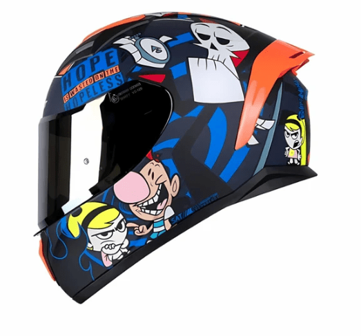 Casco moto shaft 582sp evo billy y mandy az integral edicion limitada cartoon network1