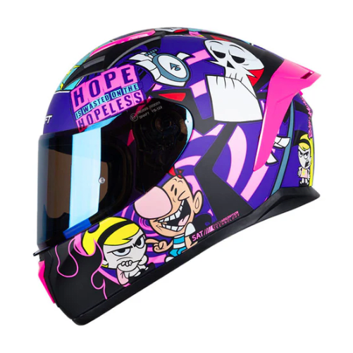 Casco moto shaft 582sp evo billy y mandy mr integral edicion limitada cartoon network1