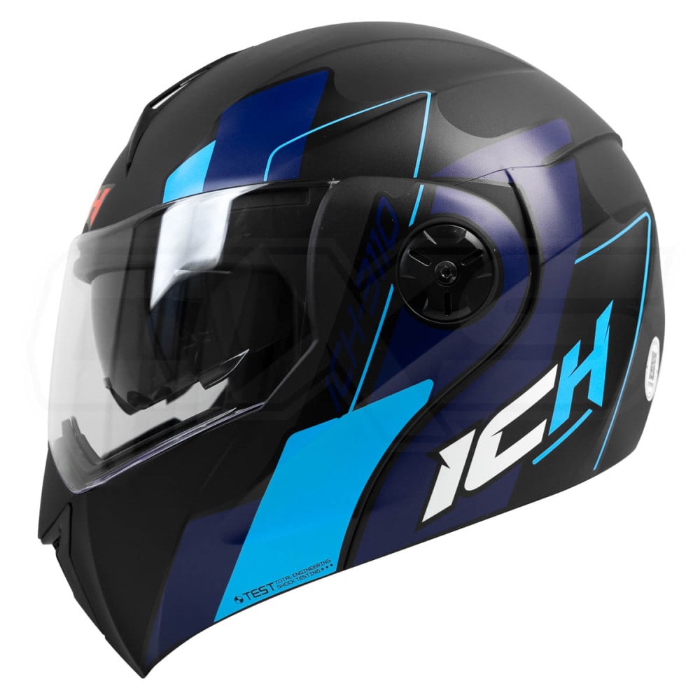 Casco Moto Ich 3110 Abatible Con Sun Visor Certificacion Dot1