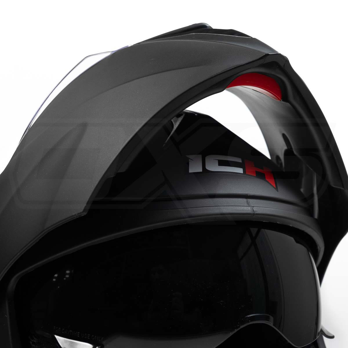 Casco moto ich 3110 solid n.m abatible con sun visor certificación dot 3cv6