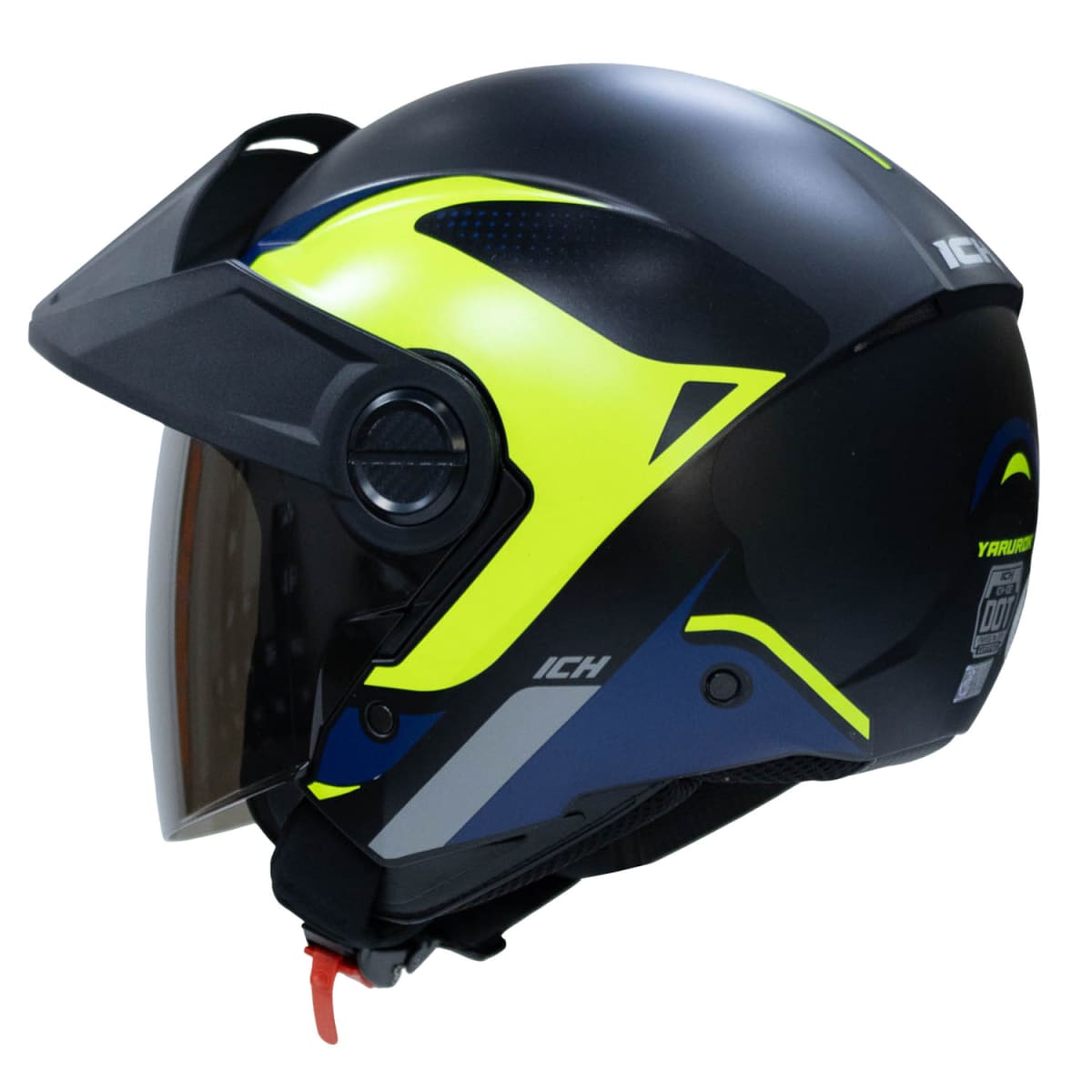 Casco moto ich 102 yarurok am.n sm abierto con viscera urbano2