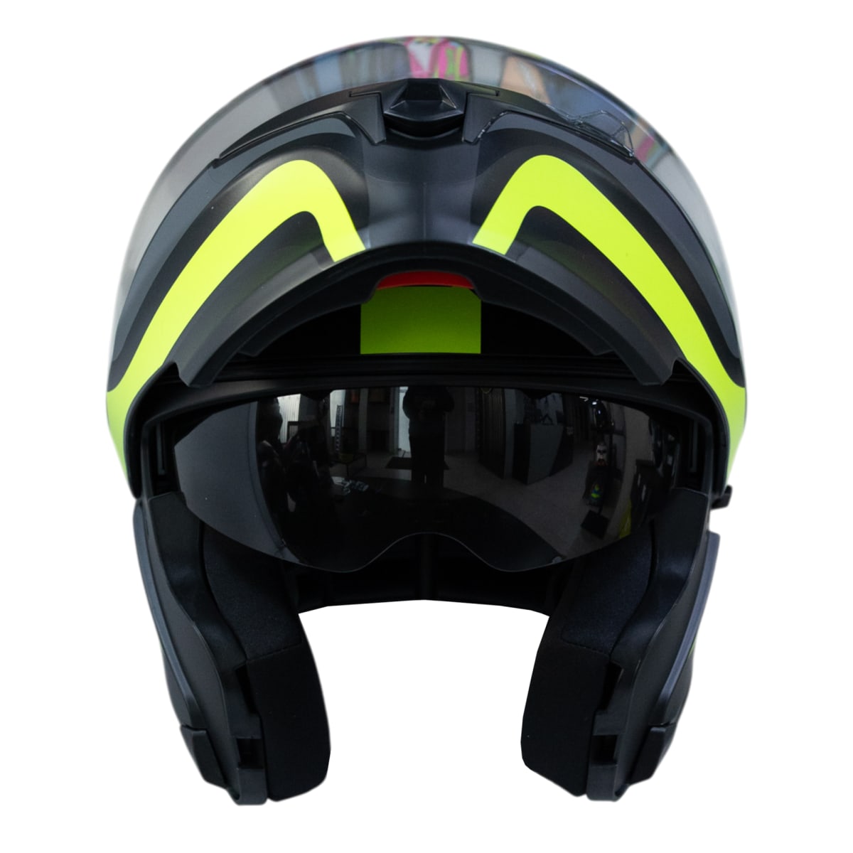 Casco moto ich 3120 further mate am.n abatible con sun visor certificación dot 3cv3