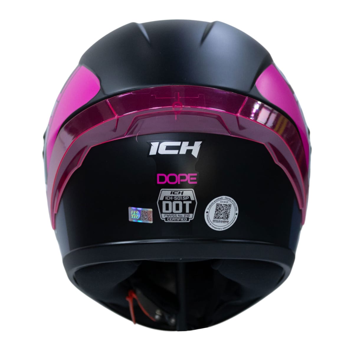 Casco moto ich 501sp dope fc sm integral certificación DOT 3cv4