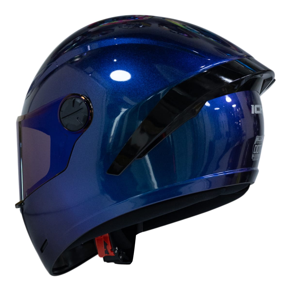 Casco moto ich 501sp camaleon azul integral certificación dot qr | OXS