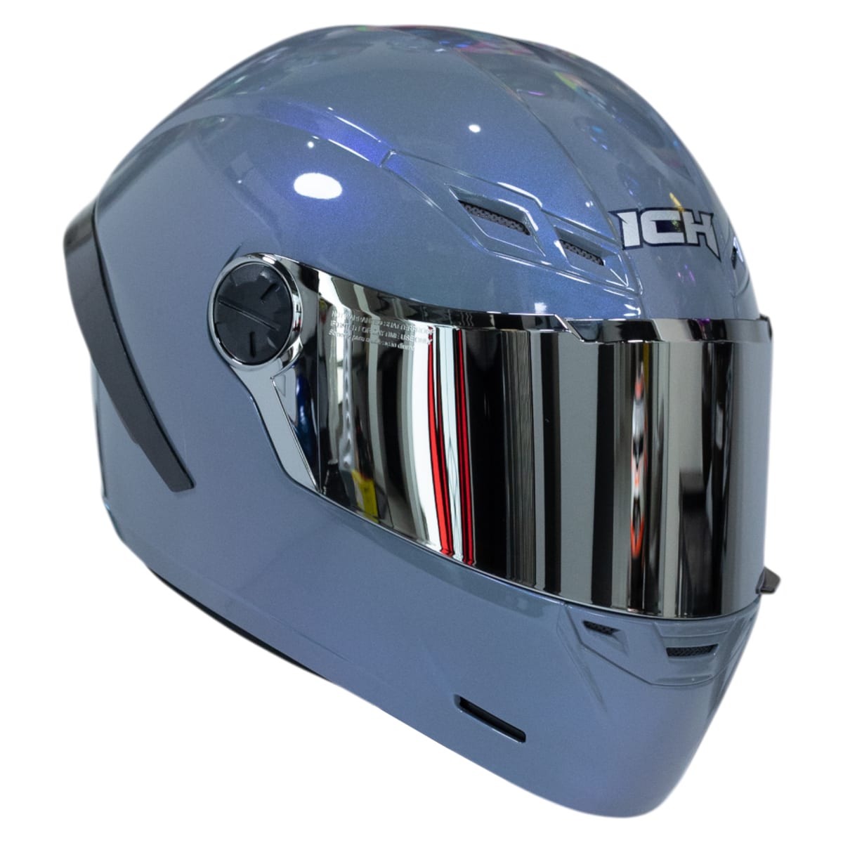 Casco moto ich 501sp camaleon gris integral certificación dot qr4