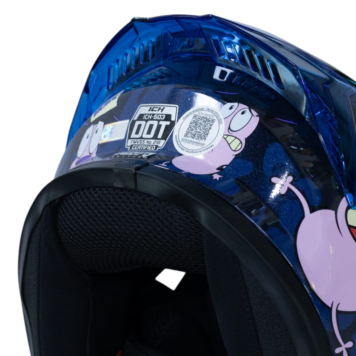Casco moto ich 503 brave courage edicion especial cartoon network integral certificación dot qr8
