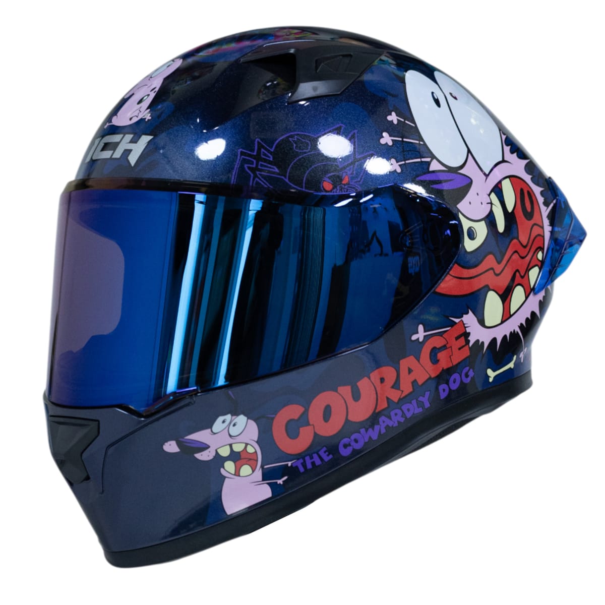 Casco moto ich 503 brave courage edicion especial cartoon network integral certificación dot qr2
