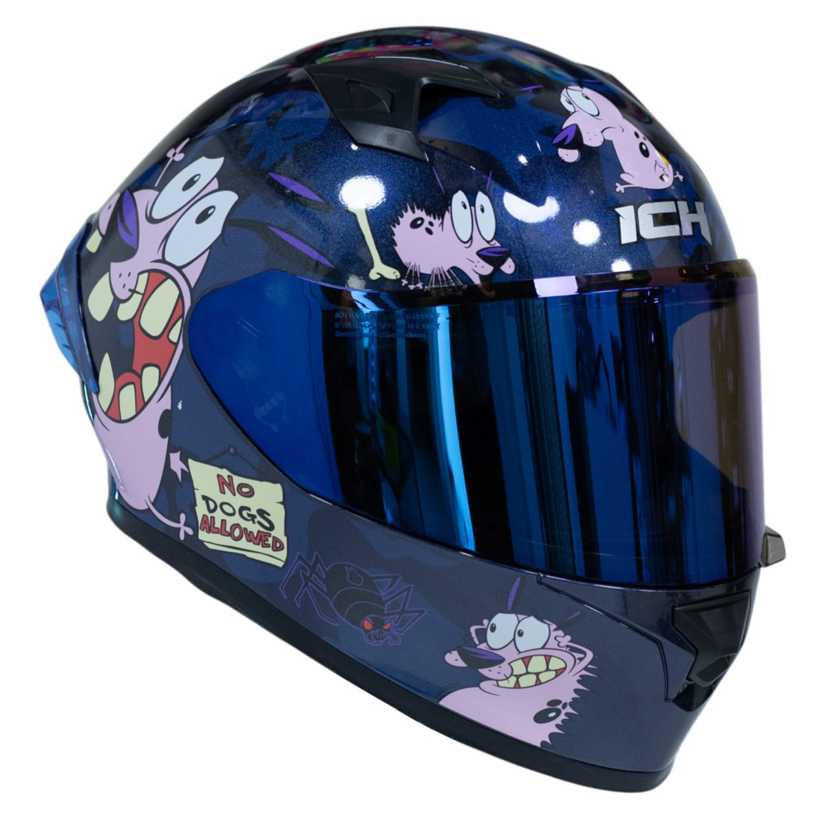 Casco moto ich 503 brave courage edicion especial cartoon network integral certificación dot qr4