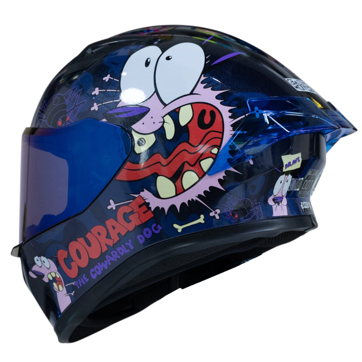 Casco moto ich 503 brave courage edicion especial cartoon network integral certificación dot qr5