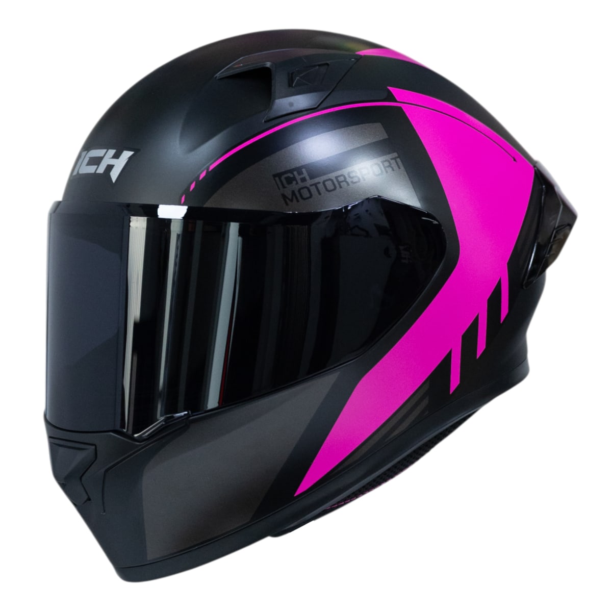 Casco moto ich 503 duko mate fc sm integral certificación dot qr2