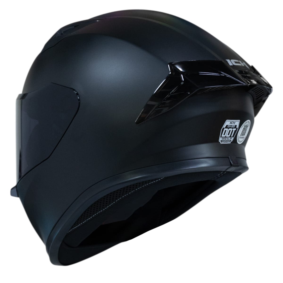 Casco moto ich 503 integral solid n.m sm certificación dot qr5