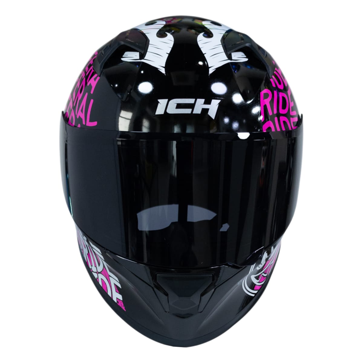 ⭐︎happy smile⭐︎ Casco moto ich 503 stay wild brillo fc sm integral certificación