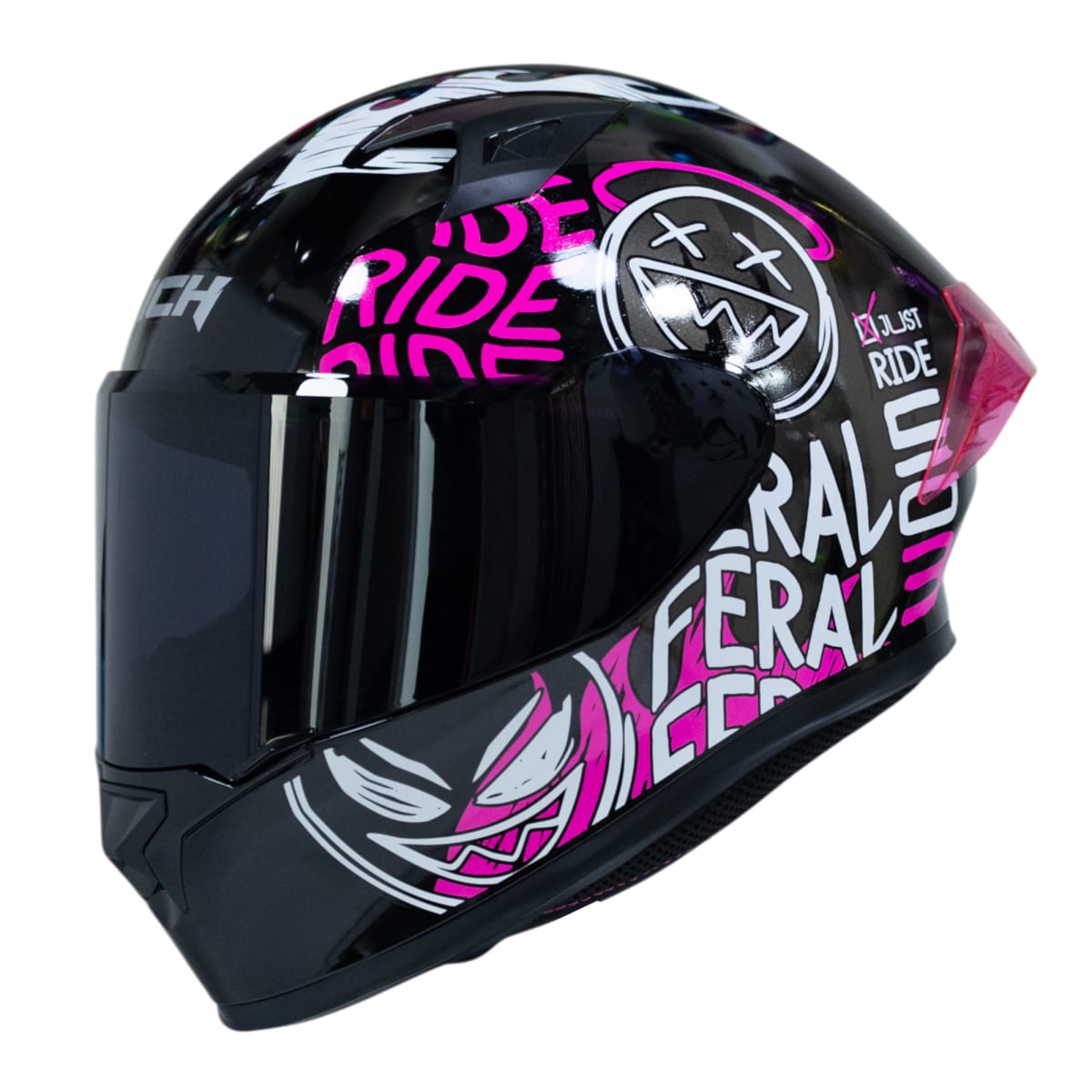 Casco moto ich 503 stay wild brillo fc sm integral certificación dot qr2