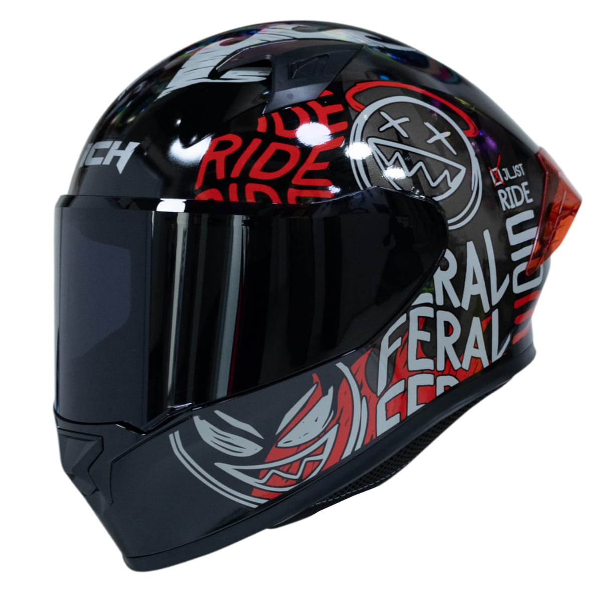 Casco moto ich 503 stay wild brillo rj sm integral certificación dot qr2