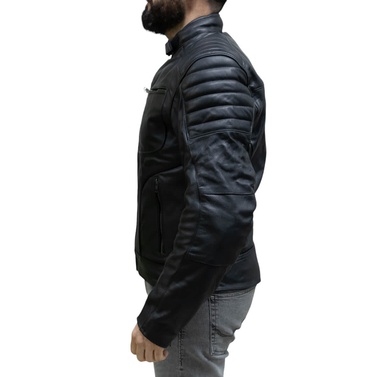 Chaqueta para moto armad gear falcon cuero3