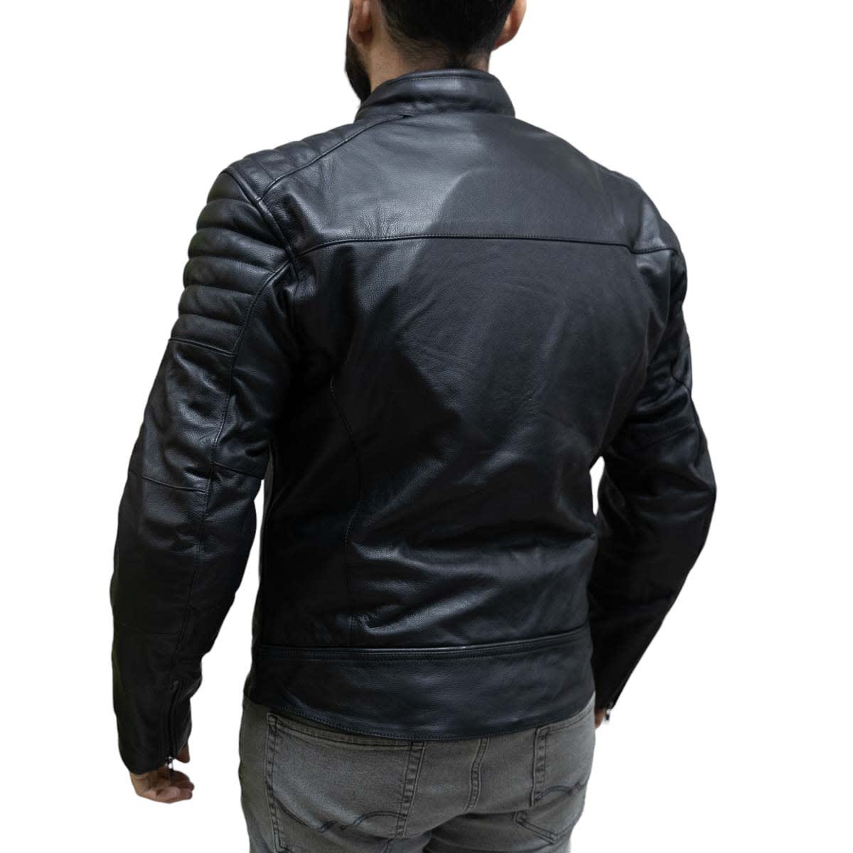 Chaqueta para moto armad gear falcon cuero4