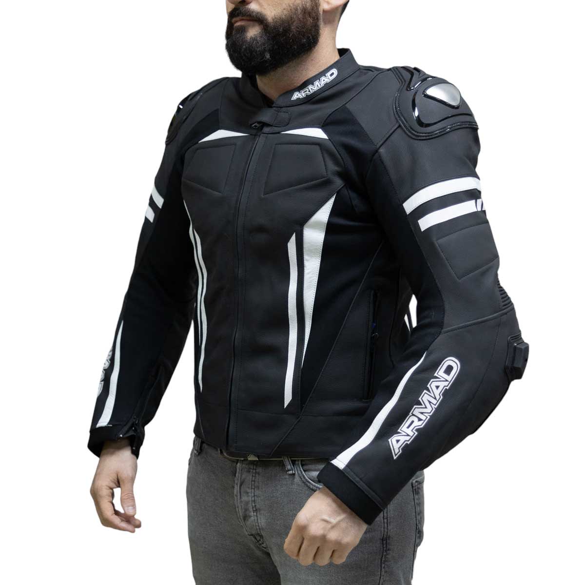 Chaqueta para moto armad gear steel racing con joroba2