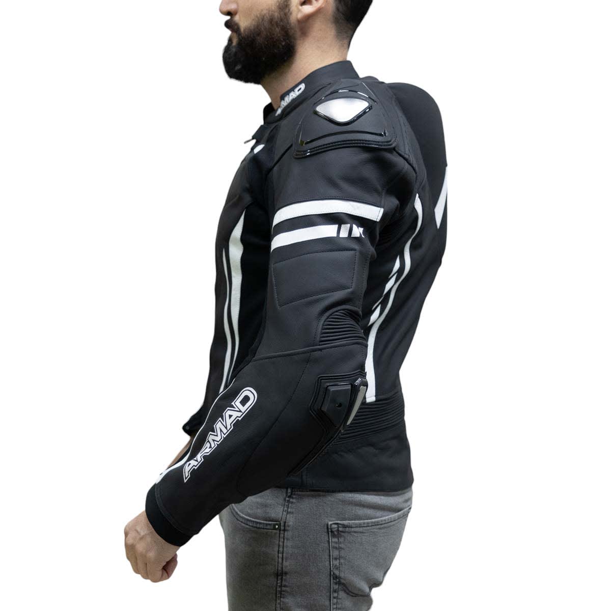 Chaqueta para moto armad gear steel racing con joroba3
