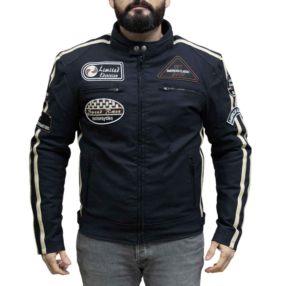 Chaqueta para moto armad gear skull edicion limitada1
