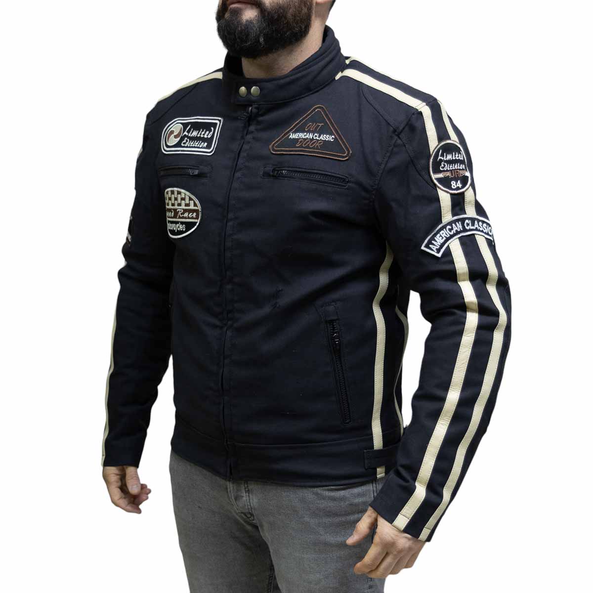 Chaqueta para moto armad gear skull edicion limitada2