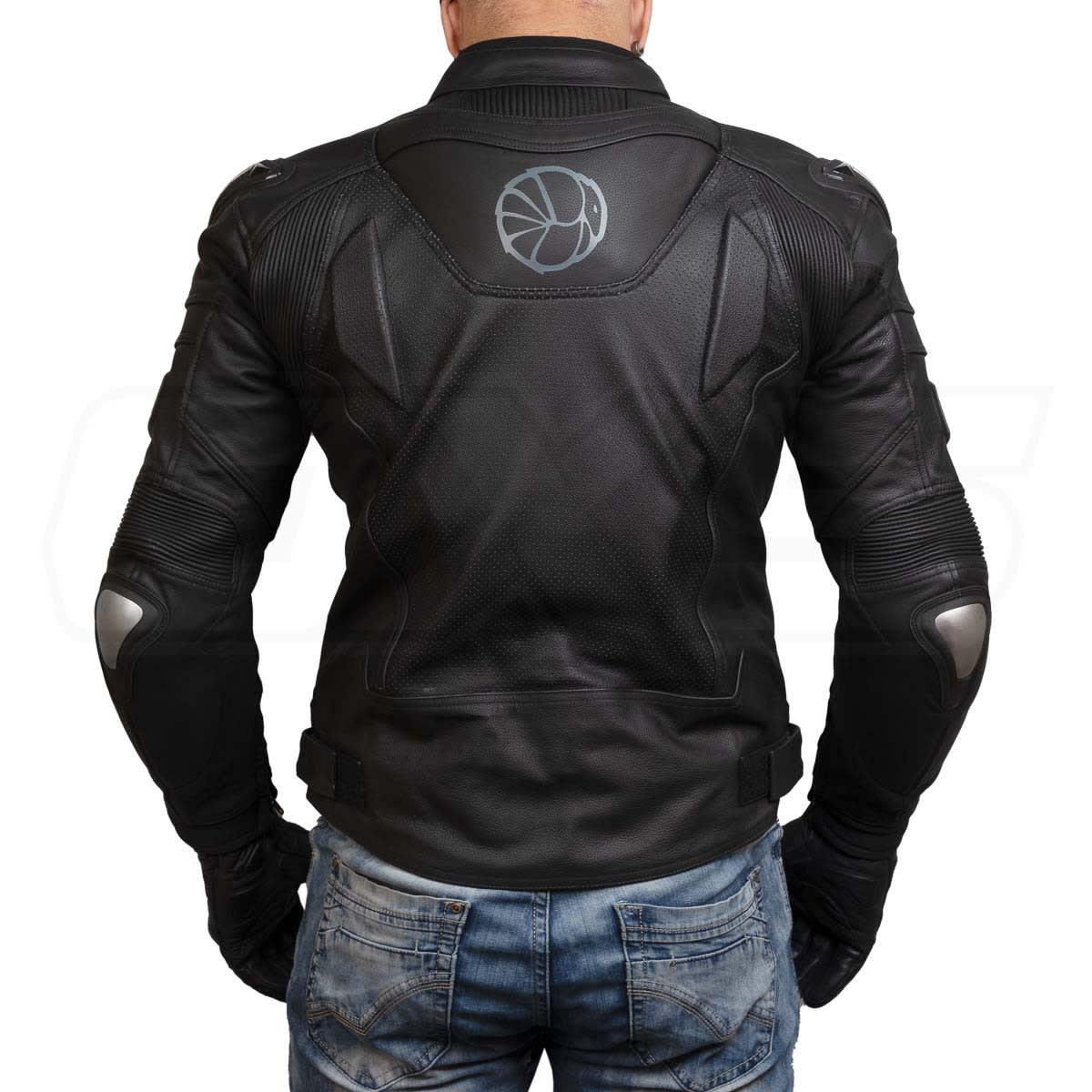 Chaqueta Para Moto Armad Gear Track Cuero Joroba1