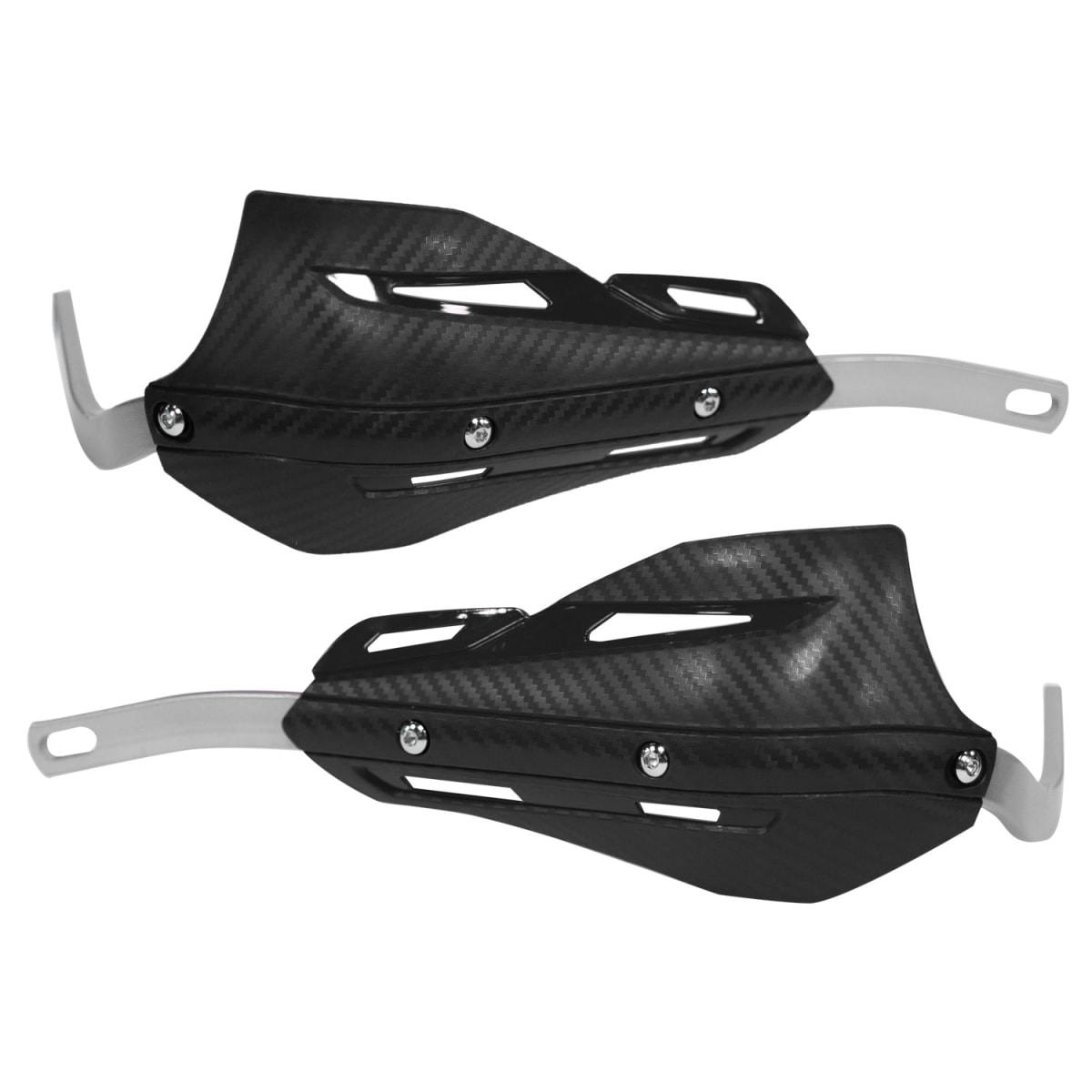 SET DE CUBRE PUÑOS CON BARRA DE ALUMINIO PARA MOTO HS0024 NEGRO1
