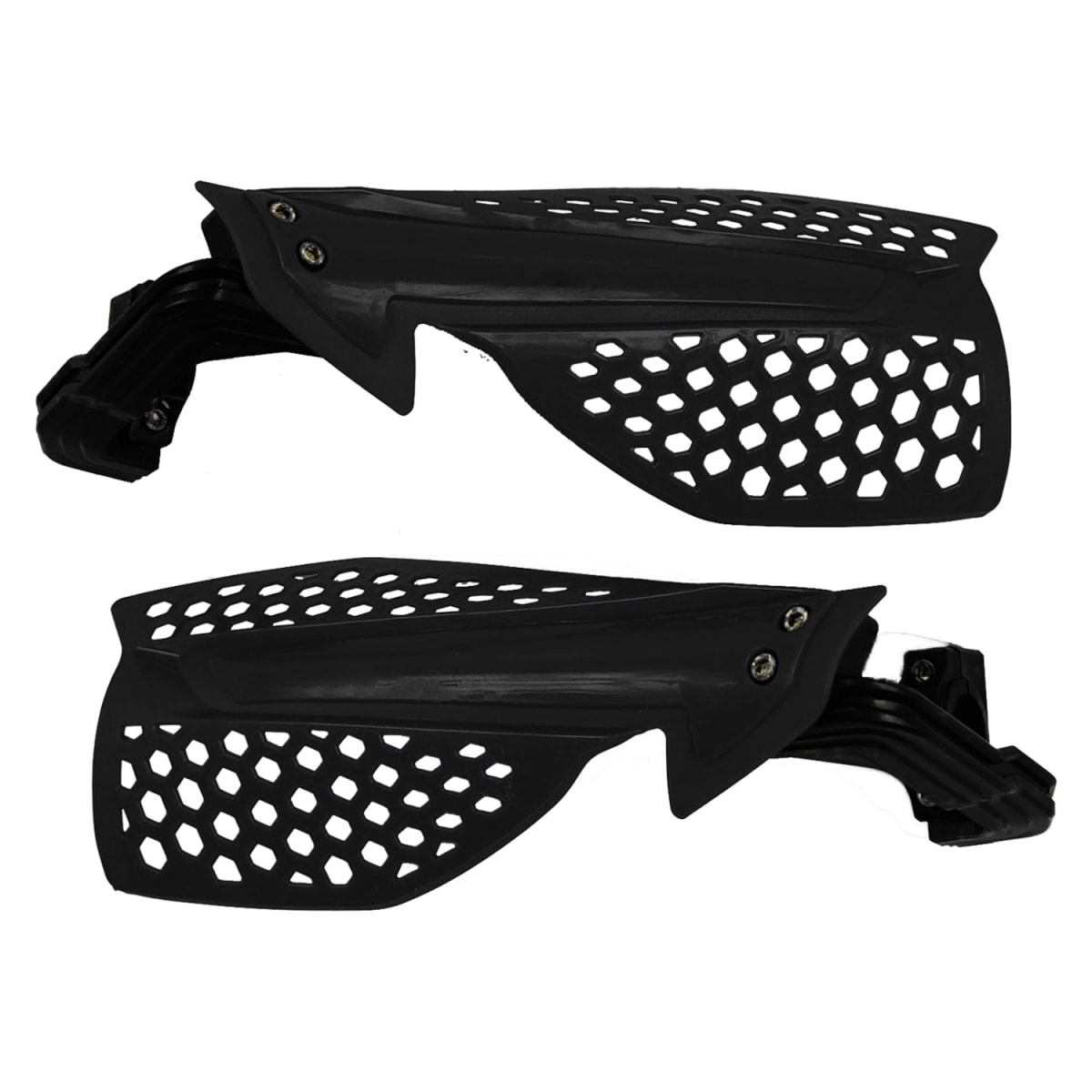 SET DE CUBRE PUÑOS FLOTANTES PARA MOTO HSW18 NEGRO/BLANCO2