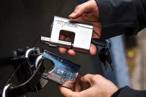 Candado Kovix Kbl16 Con Alarma Para Cadenas Y Portones Acero2