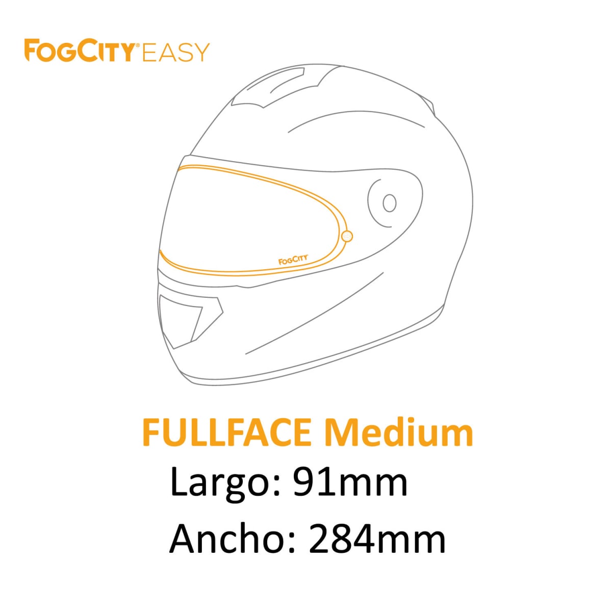 Lamina fogcity easy medium anti empañamiento para casco moto universal4