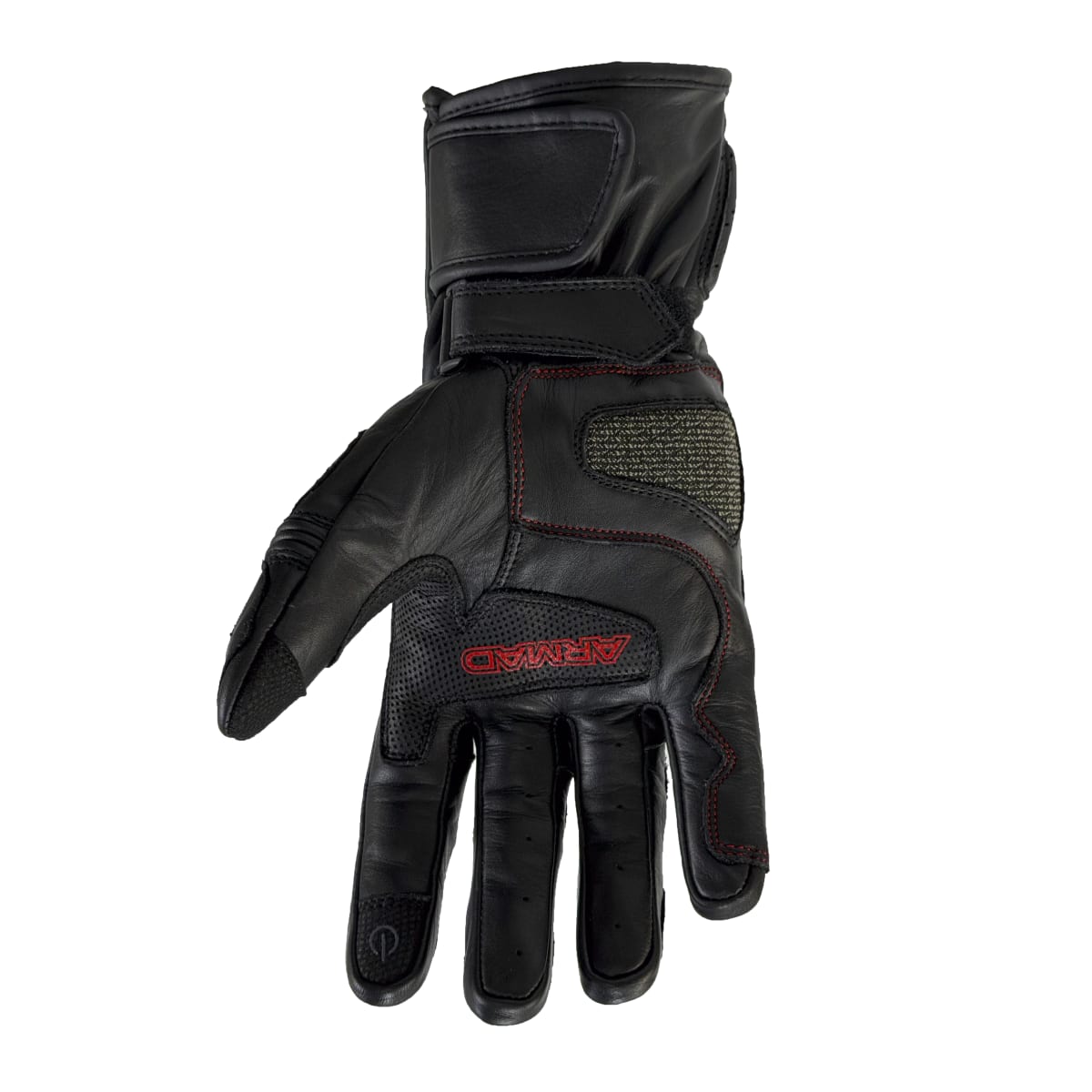 Guantes para moto armad gear mike gp touch cuero largo3