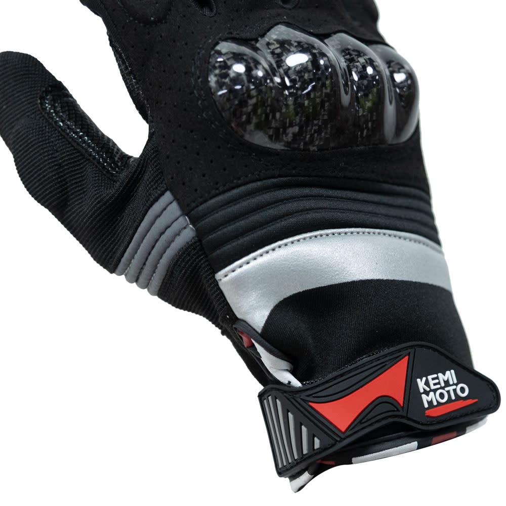 Guantes para moto kemimoto SC-034D con protecciones touch4