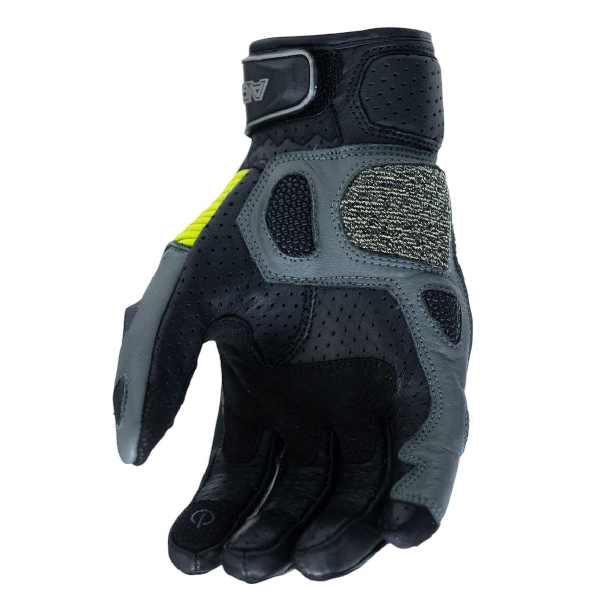 Guantes para moto armad gear strong cuero panel touch manga media3