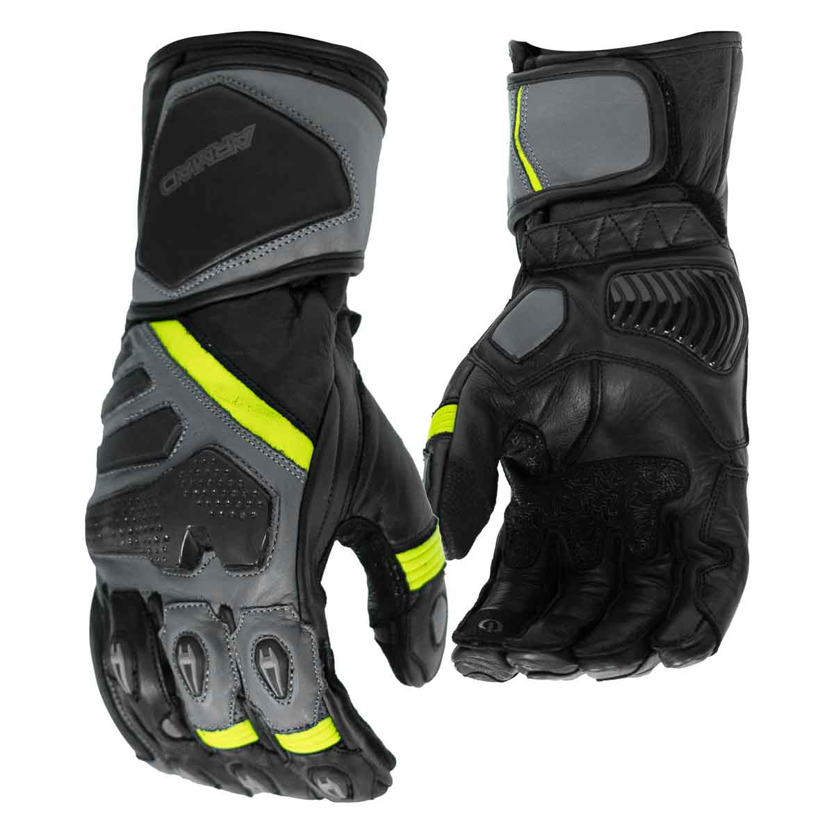 Guantes Para Moto Armad Gear Roam Cuero Largos Touch1